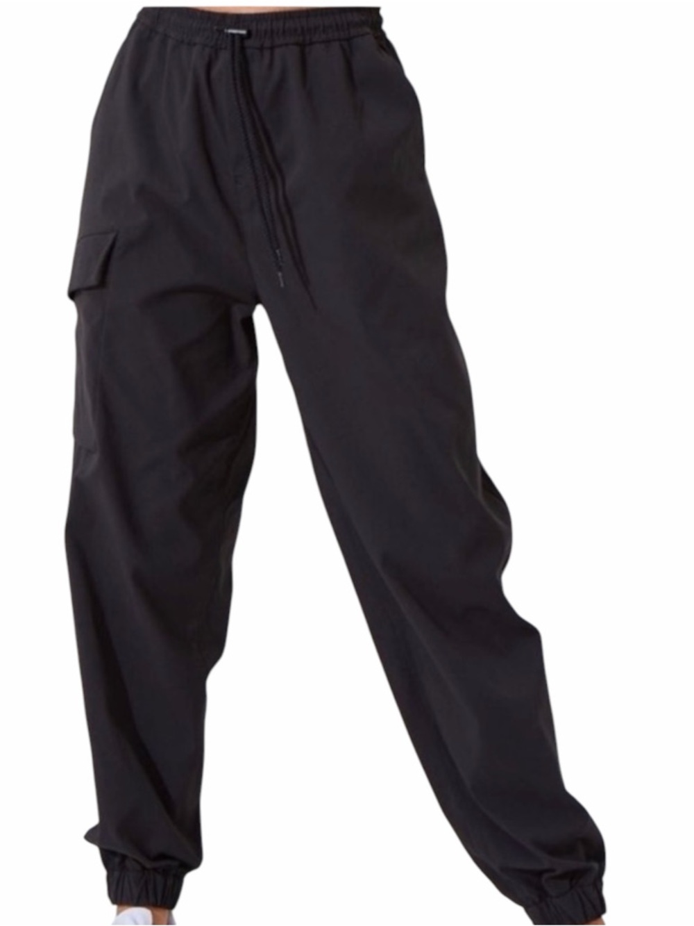 Noli Yoga Destination Cargo Pants in Black with Drawstring Size Medium
